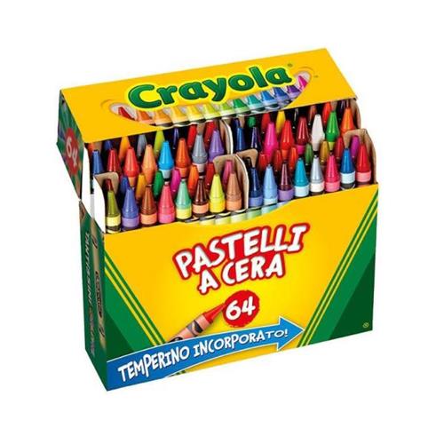 Crayola Crayola 64 Pastello Colori Con Temperino 