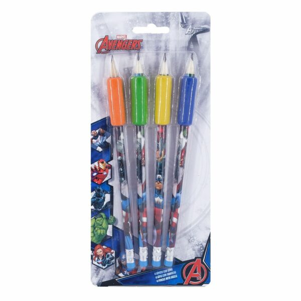 Matite con gomma Marvel Avengers 4 pz