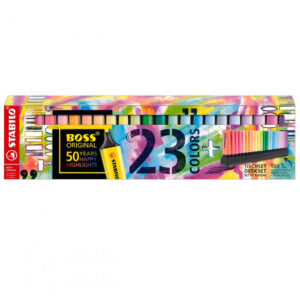 Evidenziatori deskset con 23 colori di STABILO BOSS ORIGINAL!