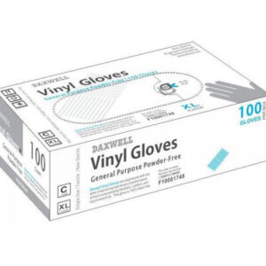 Guanti in vinile senza polvere 100 pezzi XL
