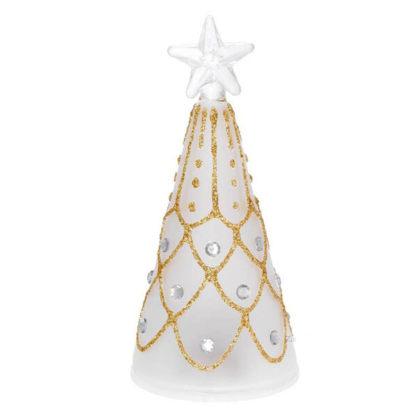BAGUTTA ALBERO IN VETRO CON LUCI LED
